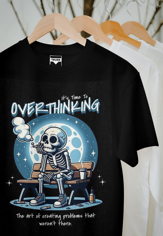 OVERTHINKING SKULL T-Shirt UNISEX BLACK